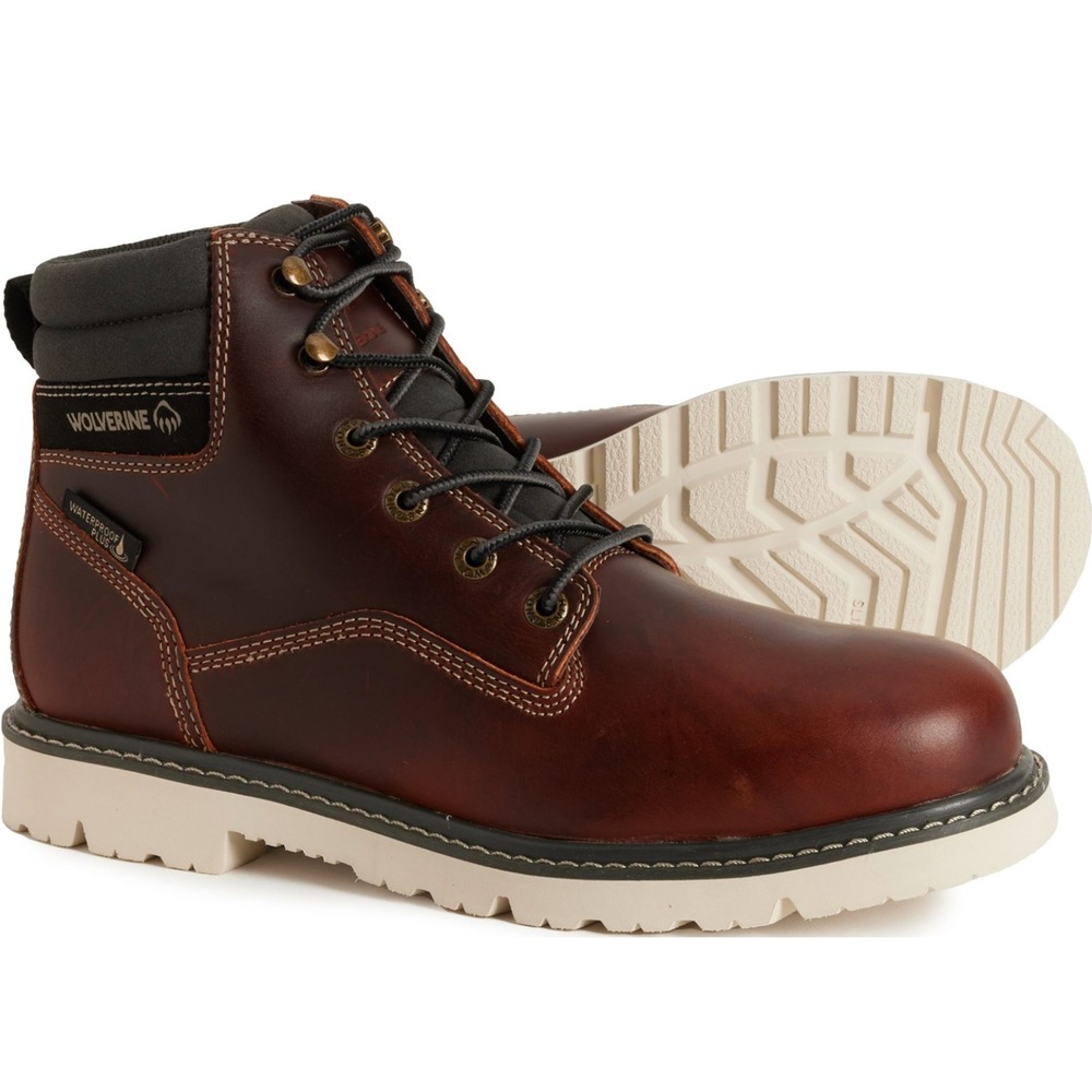 Wolverine‎ Men's Revival 6" Soft Toe Waterproof Work Boot W240006 Rust NIB 11.5M